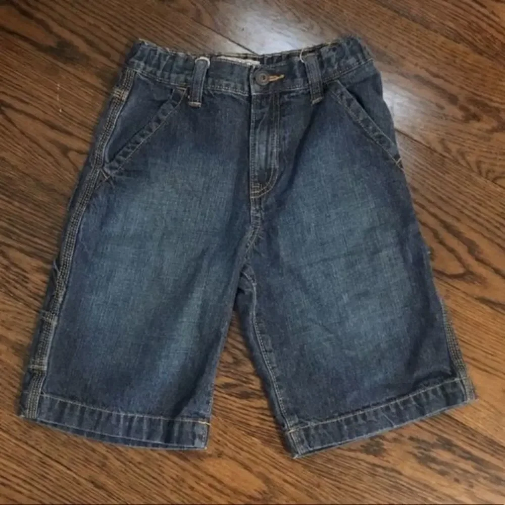 OLD NAVY Boys Denim Painter Jean Shorts Size 8